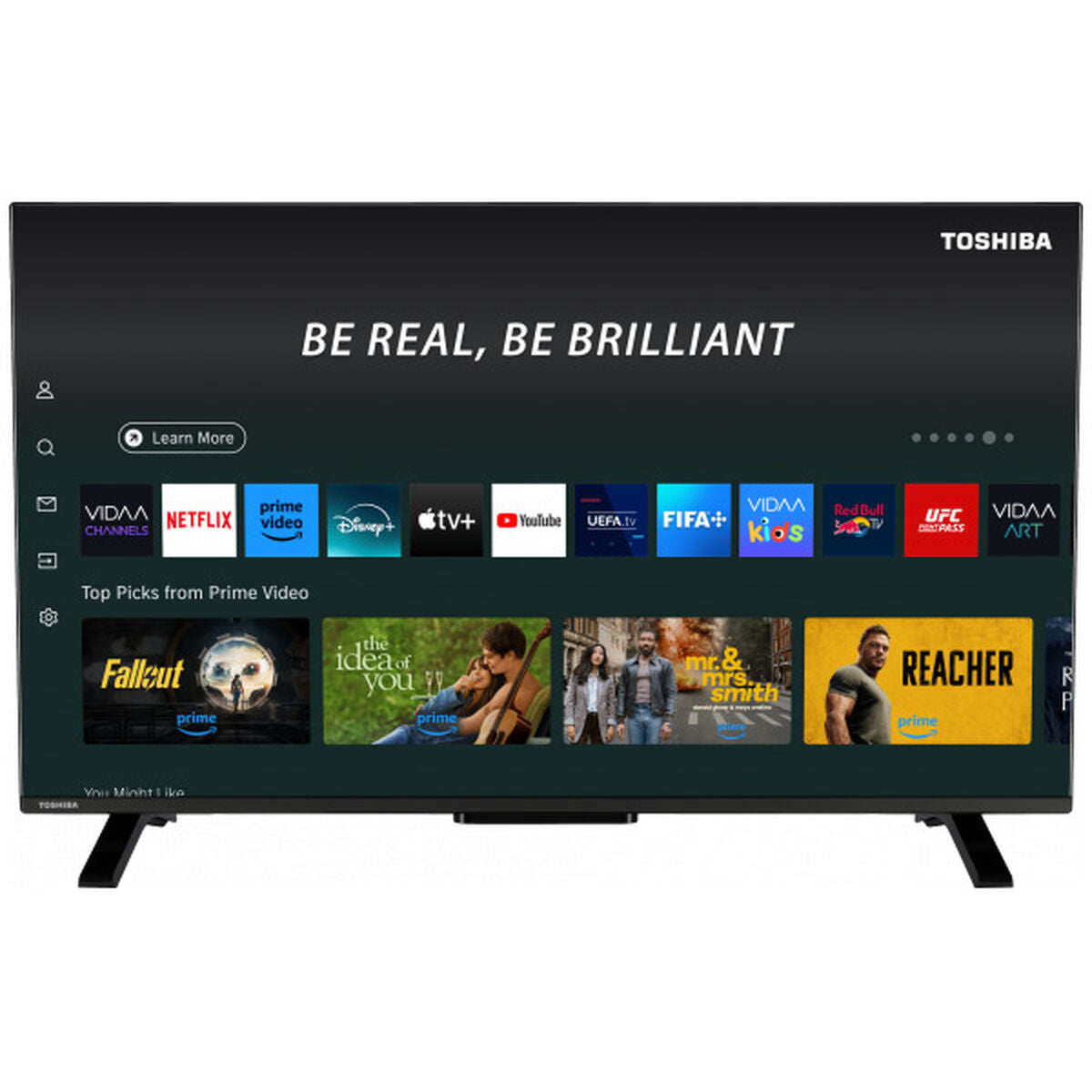 Снимка: Toshiba, Смарт телевизор 40" Wi-Fi Full HD QLED HDR10+ 400 Hz PQI 40QV2F63DG, черен