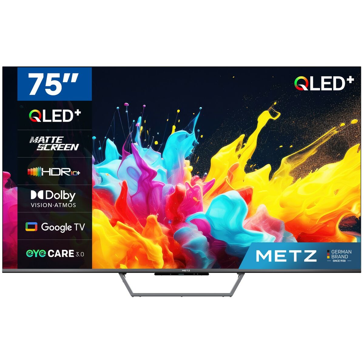 Снимка: Metz, Смарт телевизор 75" Wi-Fi 75MQE7600Z QLED, черен