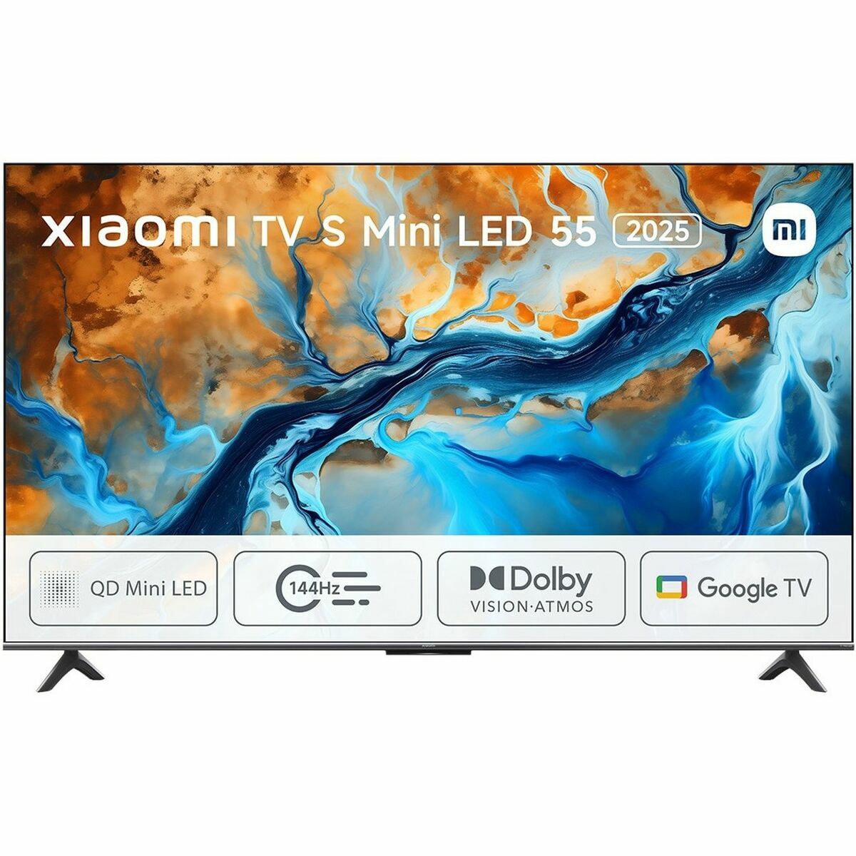 Снимка: Смарт телевизор 55", Wi‑Fi, S Mini LED 2025 4K Ultra HD, сив