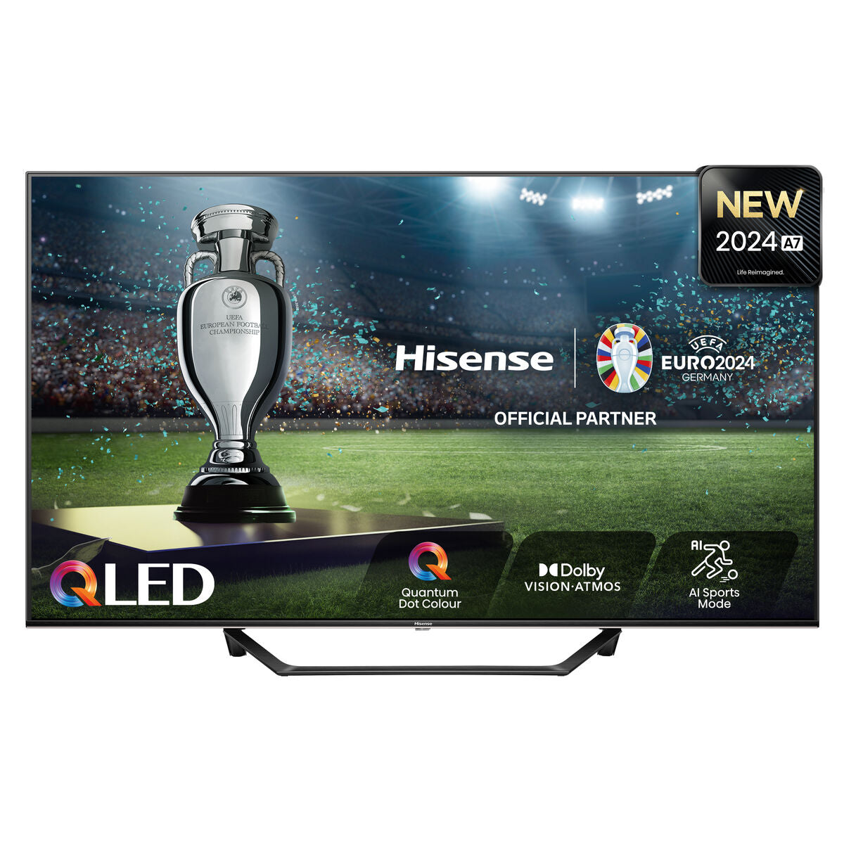Снимка: Hisense, Смарт телевизор 43″ Wi-Fi 43A7NQ 4K Ultra HD QLED, черен