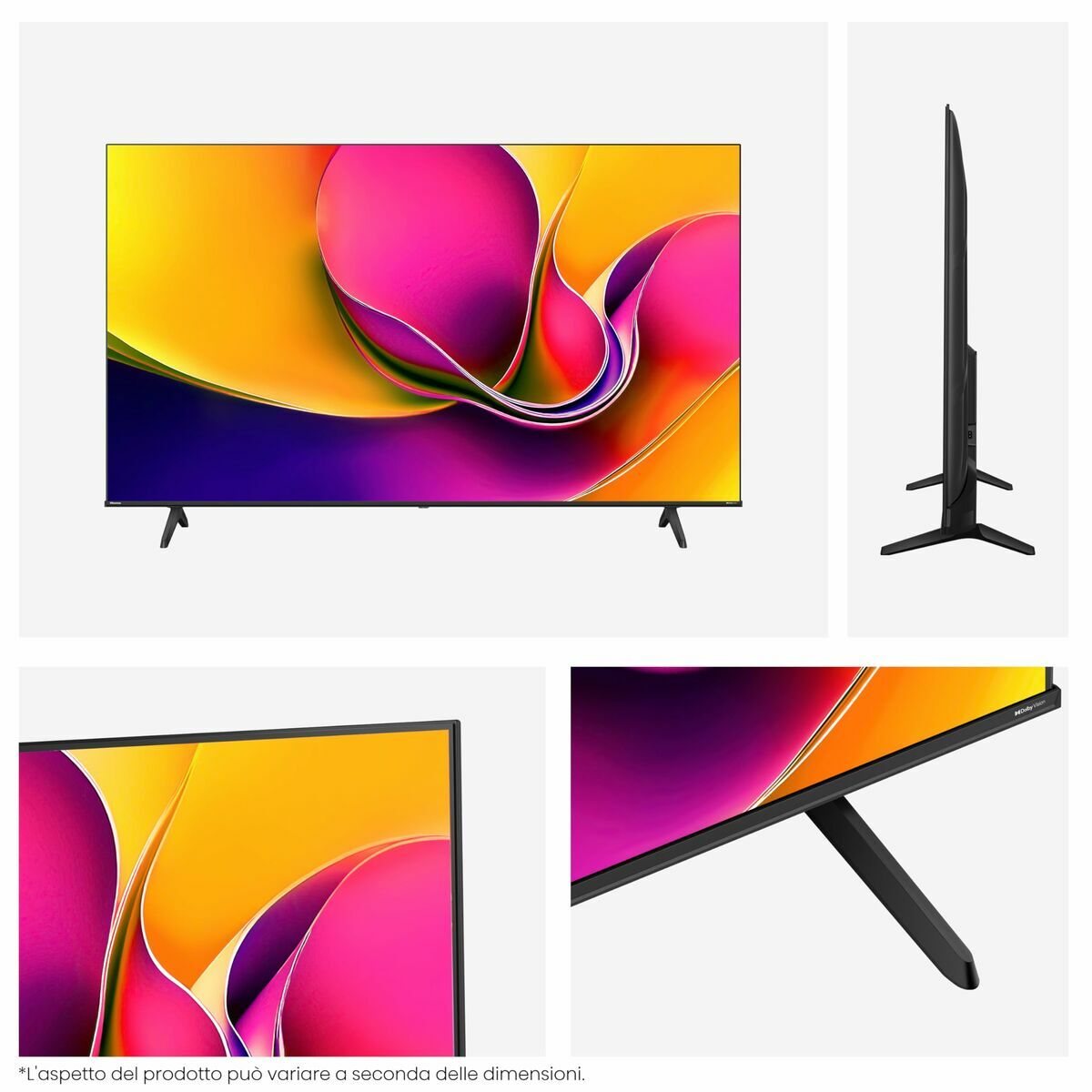 Hisense, Смарт телевизор 65" 4K Ultra HD LED 65A6Q, черен - рамка