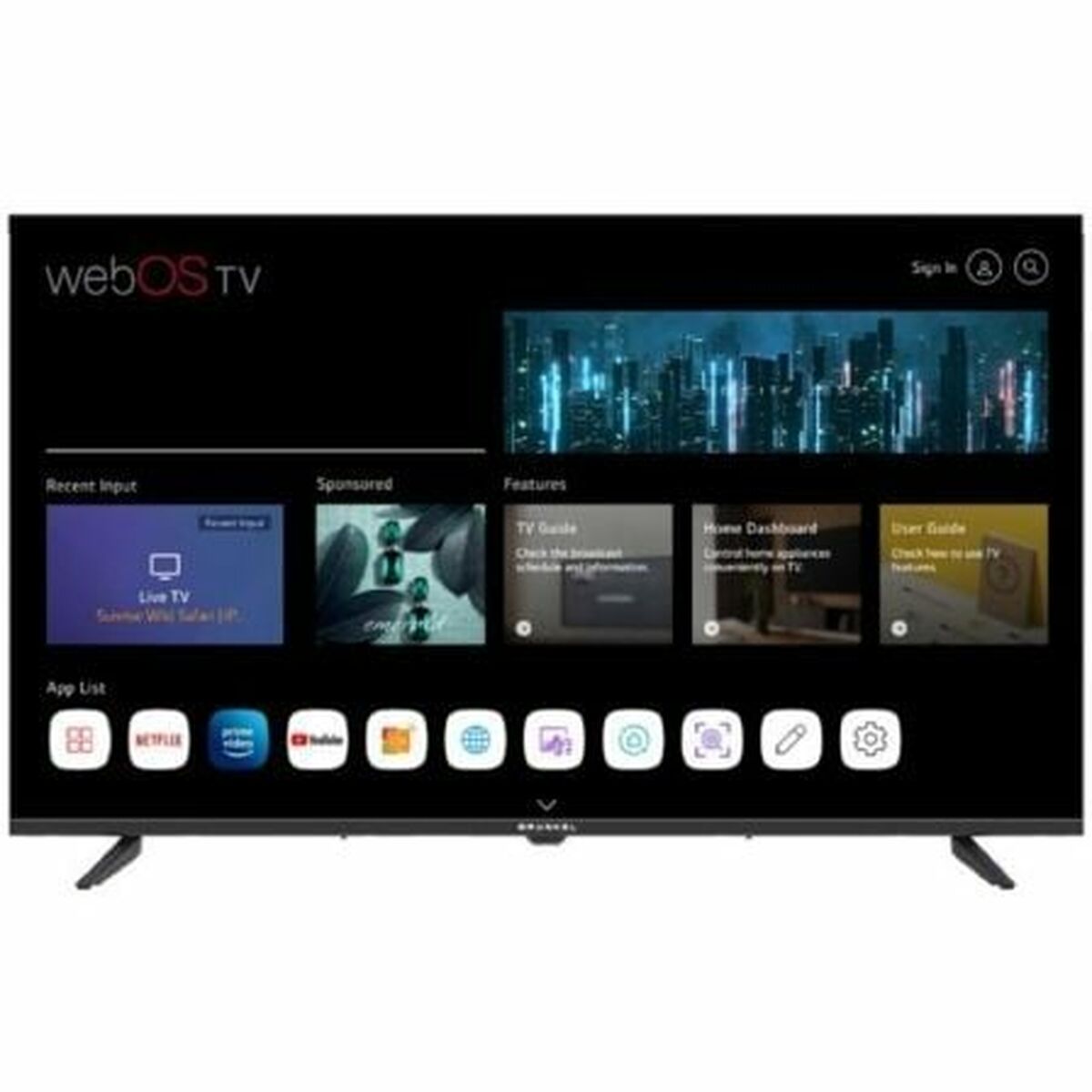 Снимка: Grunkel, Смарт телевизор 43" Wi-Fi 4K Ultra HD LED-4300PBW, черен