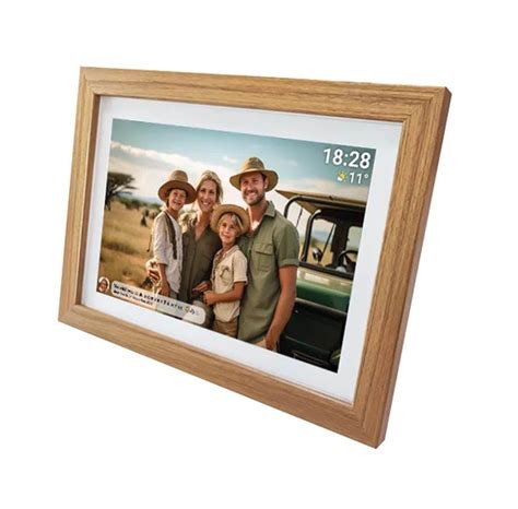 Denver, Електронна рамка за снимки PFF-1042LW 10.1" Wi-Fi, 16GB, светъл дъб