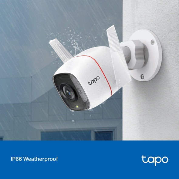TP-Link Tapo C310 Външна IP камера 3MP, Wi-Fi и Ethernet, Нощно виждане, AI разпознаване