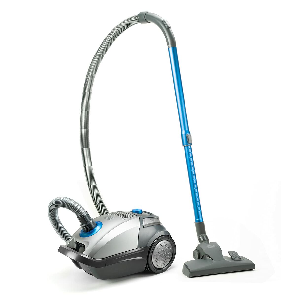 Снимка на Black & Decker, Прахосмукачка с торбичка BXVMB700E, 700 W 4 L, Син-1