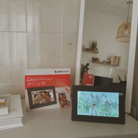 Agfa, Електронна рамка за снимки APF700WIFI 7" Wi-Fi, 32GB, черна