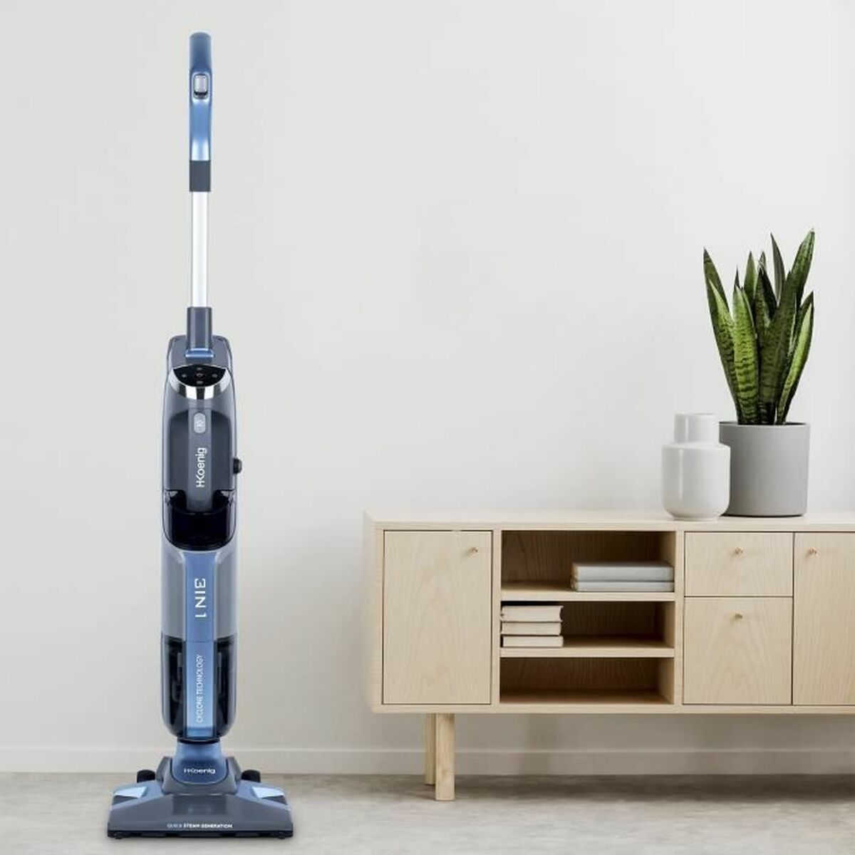 Снимка на Hkoenig ARYA600, Уред за почистване с пара 1800 W, Син-1