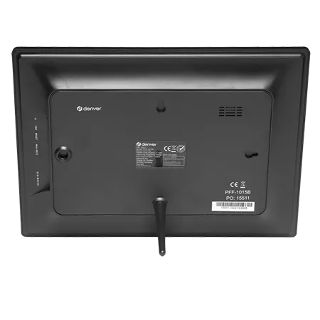 Гръб на Denver, Електронна рамка за снимки PFF-1015B 10.1" Wi-Fi, IPS, 16GB, черна
