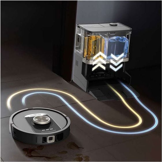 Снимка: Shark, Робот прахосмукачка и моп, PowerDetect NeverTouch Pro 2-in-1 RV2800ZEEU, Черен-8