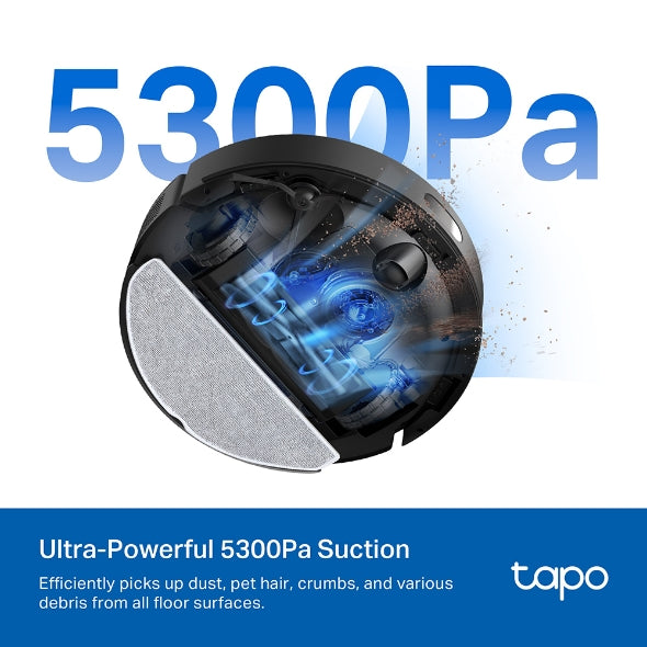 Снимка: TP-Link, Робот прахосмукачка и моп, Tapo RV30 Max Plus, Черен-9