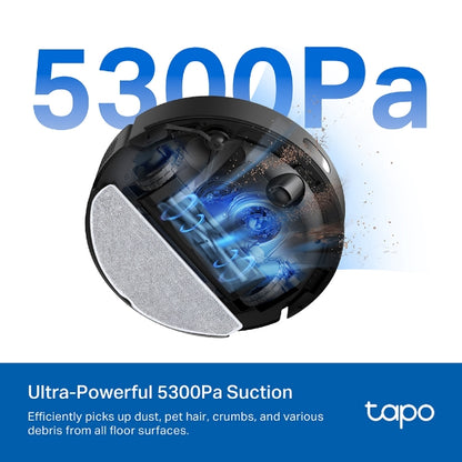 Снимка: TP-Link, Робот прахосмукачка и моп, Tapo RV30 Max Plus, Черен-9