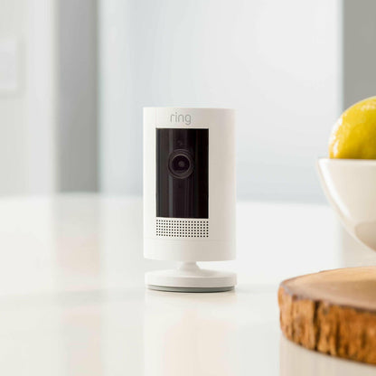 Снимка: Ring, Външна Wi-Fi Видеокамера, Stick Up Cam Battery, Бяла-3