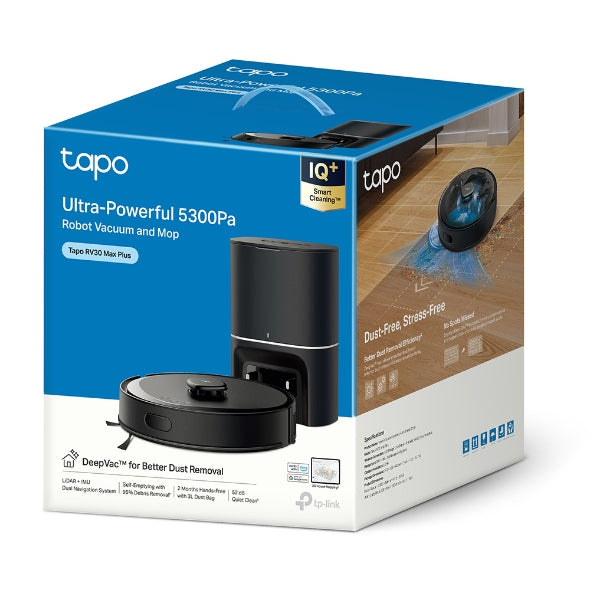 Снимка: TP-Link, Робот прахосмукачка и моп, Tapo RV30 Max Plus, Черен-8