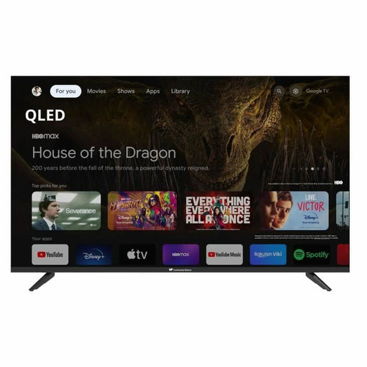 Continental Edison, Смарт телевизор 43" 4K Ultra HD LED QLED – Wi-Fi, Smart TV, черен – продуктово изображение