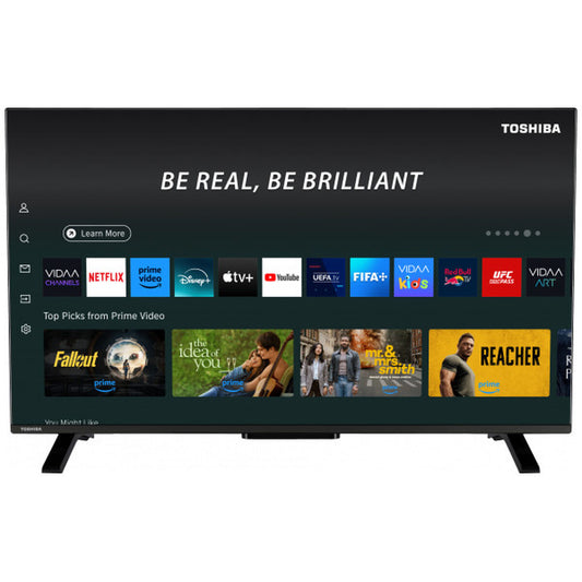 Снимка: Toshiba, Смарт телевизор 40" Wi-Fi Full HD QLED HDR10+ 400 Hz PQI 40QV2F63DG, черен