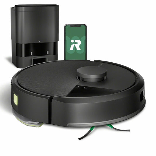 iRobot – Прахосмукачка робот Roomba Combo 105 + AutoEmpty, Черен, моп функция, Wi‑Fi, самопочистваща станция