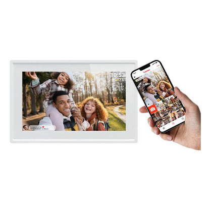 Denver, Eлектронна рамка за снимки PFF‑725W 7" Wi‑Fi, IPS, 8GB, бяла