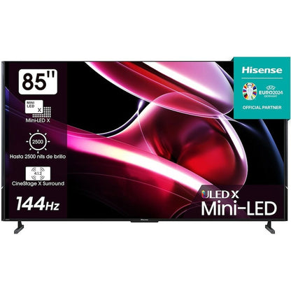 Снимка: Hisense, Смарт телевизор 85″ Wi-Fi 85UXKQ 4K Ultra HD QLED Mini LED, черен/антрацит