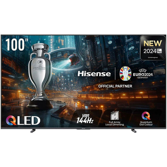 Снимка: Hisense, Смарт телевизор 100″ Wi-Fi 4K Ultra HD QLED AMD FreeSync, черен
