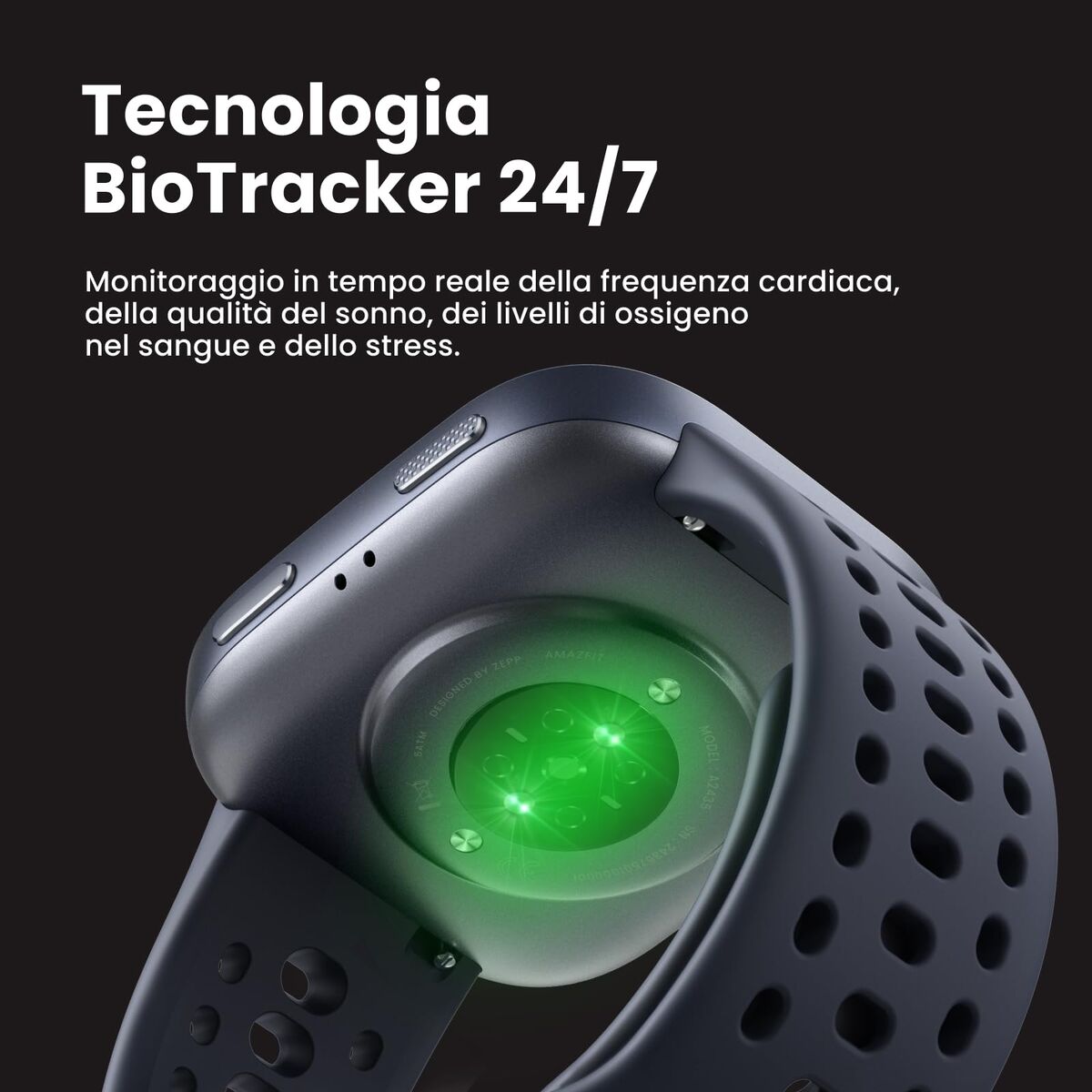 Снимка: Amazfit, Смарт часовник, Bip 6 1,97″, Черен-5