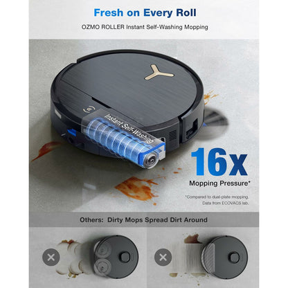 Снимка: ECOVACS, Прахосмукачка робот, DEEBOT X9 PRO OMNI, Черен-6