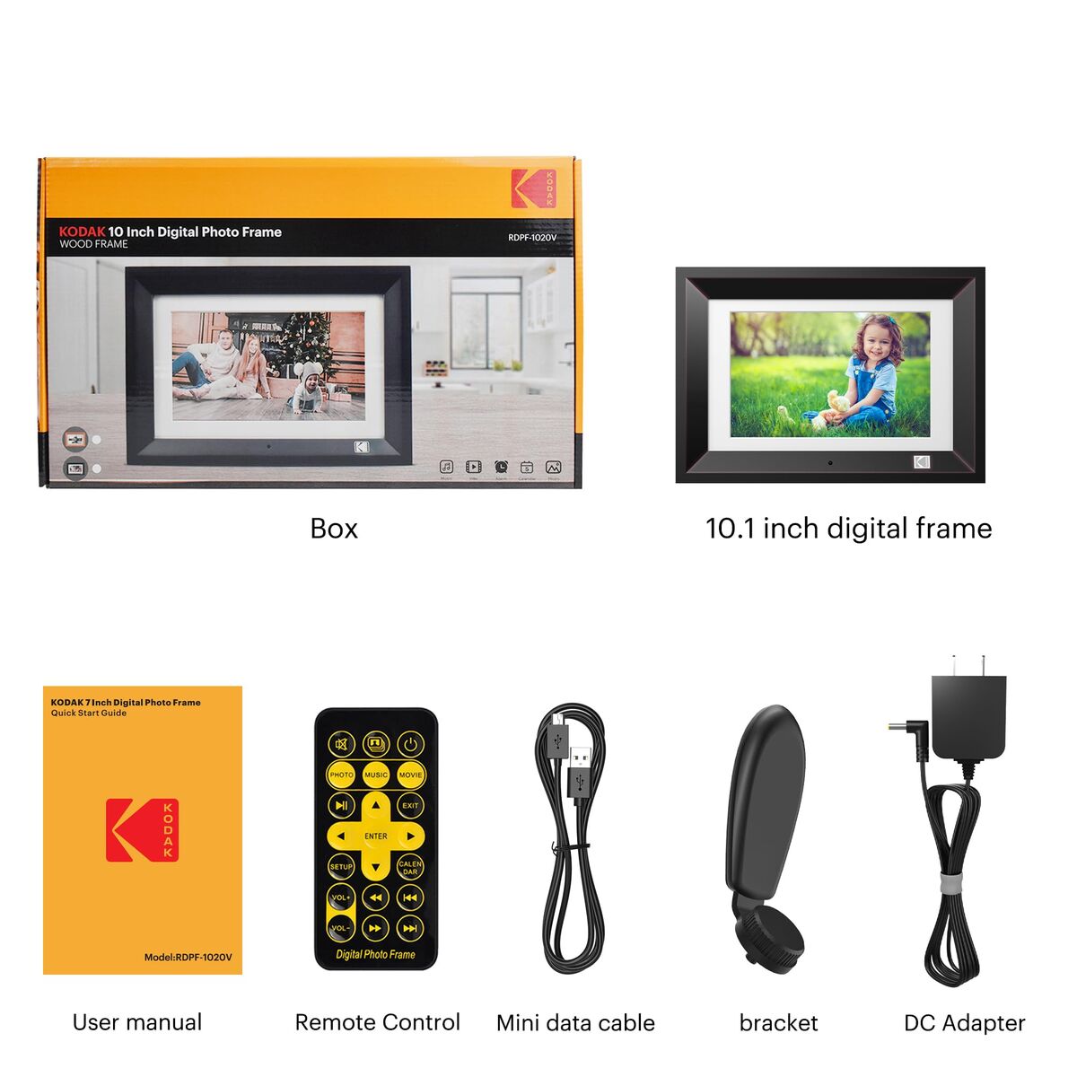 Снимка: Kodak, Електронна Рамка за Снимки RDPF1020B, 10.1", 1280x800, LED, 8GB, Черен-9