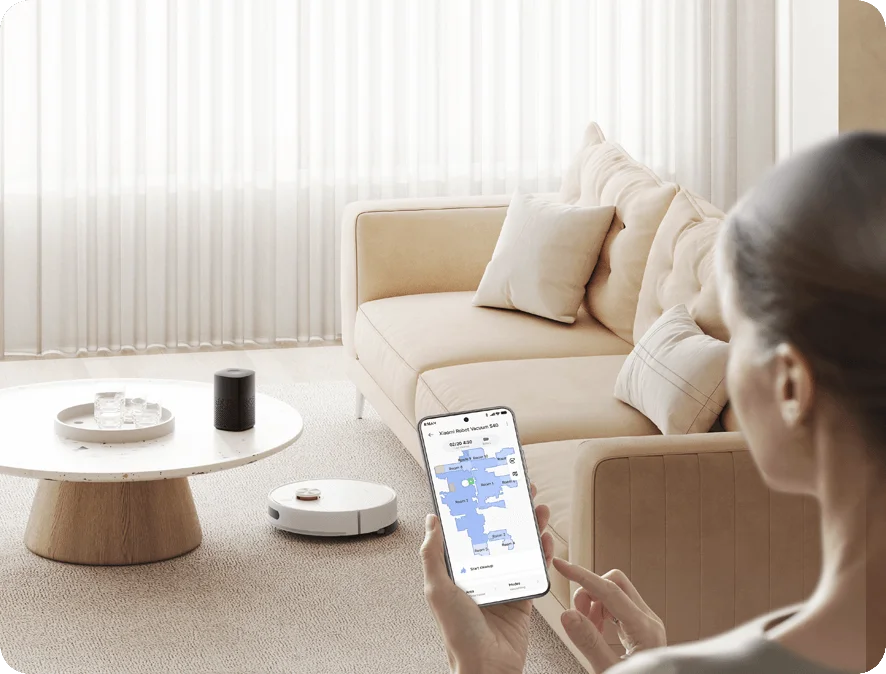 Снимка: Xiaomi, Прахосмукачка робот, Robot Vacuum S40, Бял-4