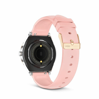 Снимка: KSIX, Смарт часовник, Lya, 1,19", Сребрист-9