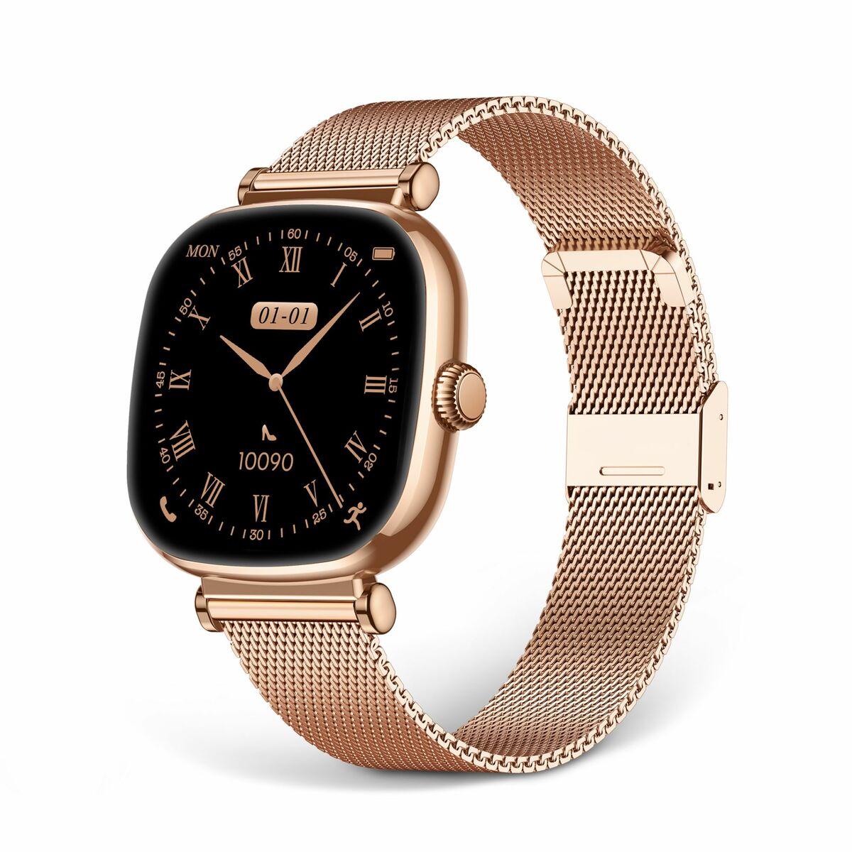 Снимка: KSIX, Смарт часовник, Iria, 1,7", Розов-3