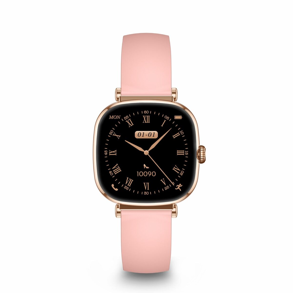 Снимка: KSIX, Смарт часовник, Iria, 1,7", Розов-8