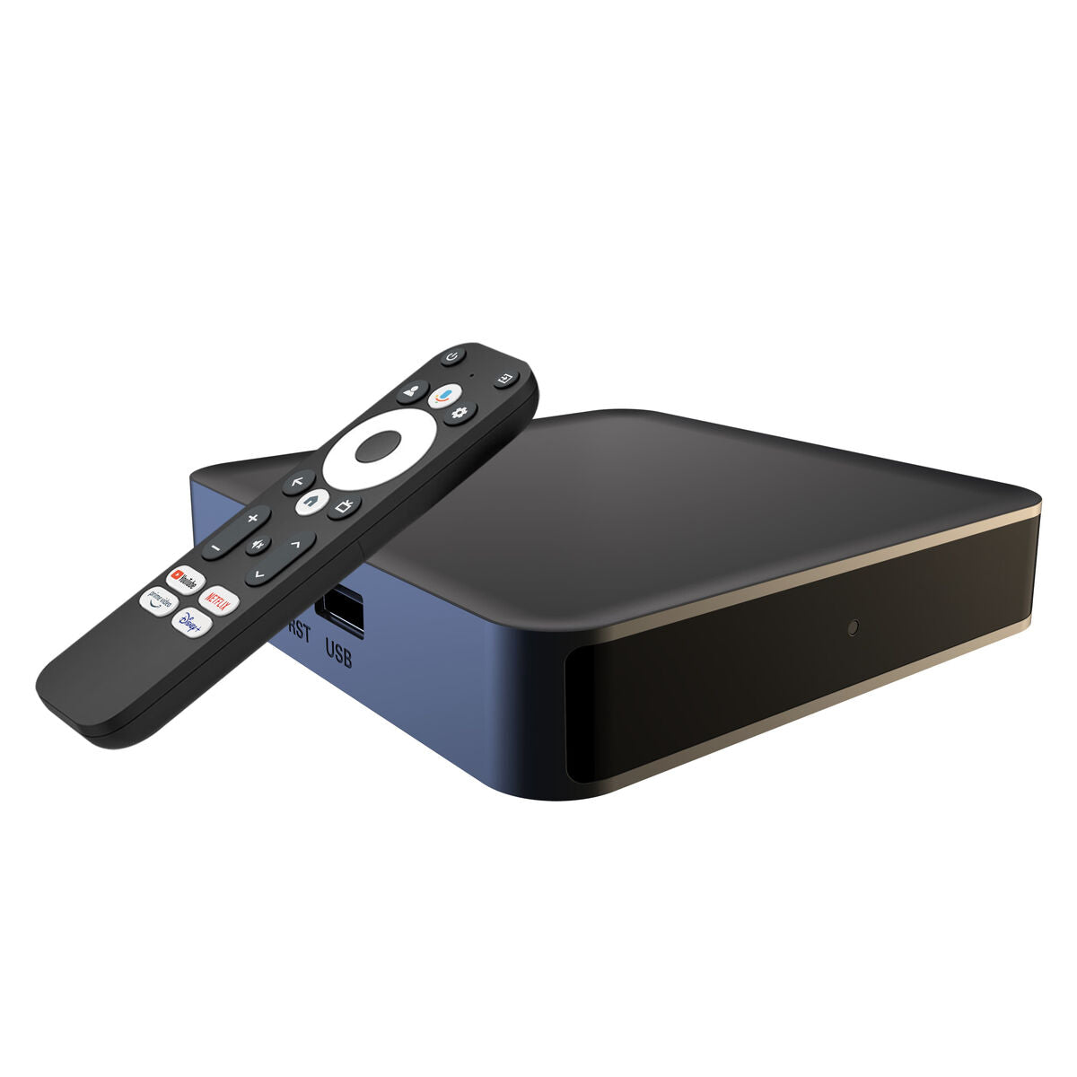 Leotec, Смарт TV бокс GC232 4K Ultra HD Wi-Fi 32GB, черен