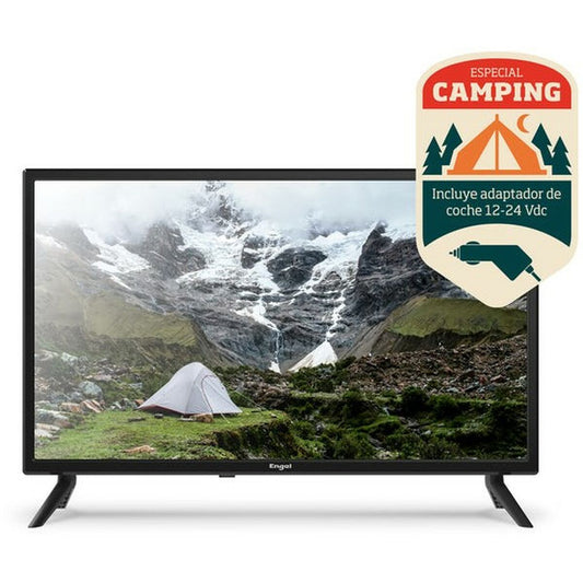 Engel, Смарт телевизор 24" 4K Ultra HD LED LED – Wi-Fi, Smart TV, черен – продуктово изображение