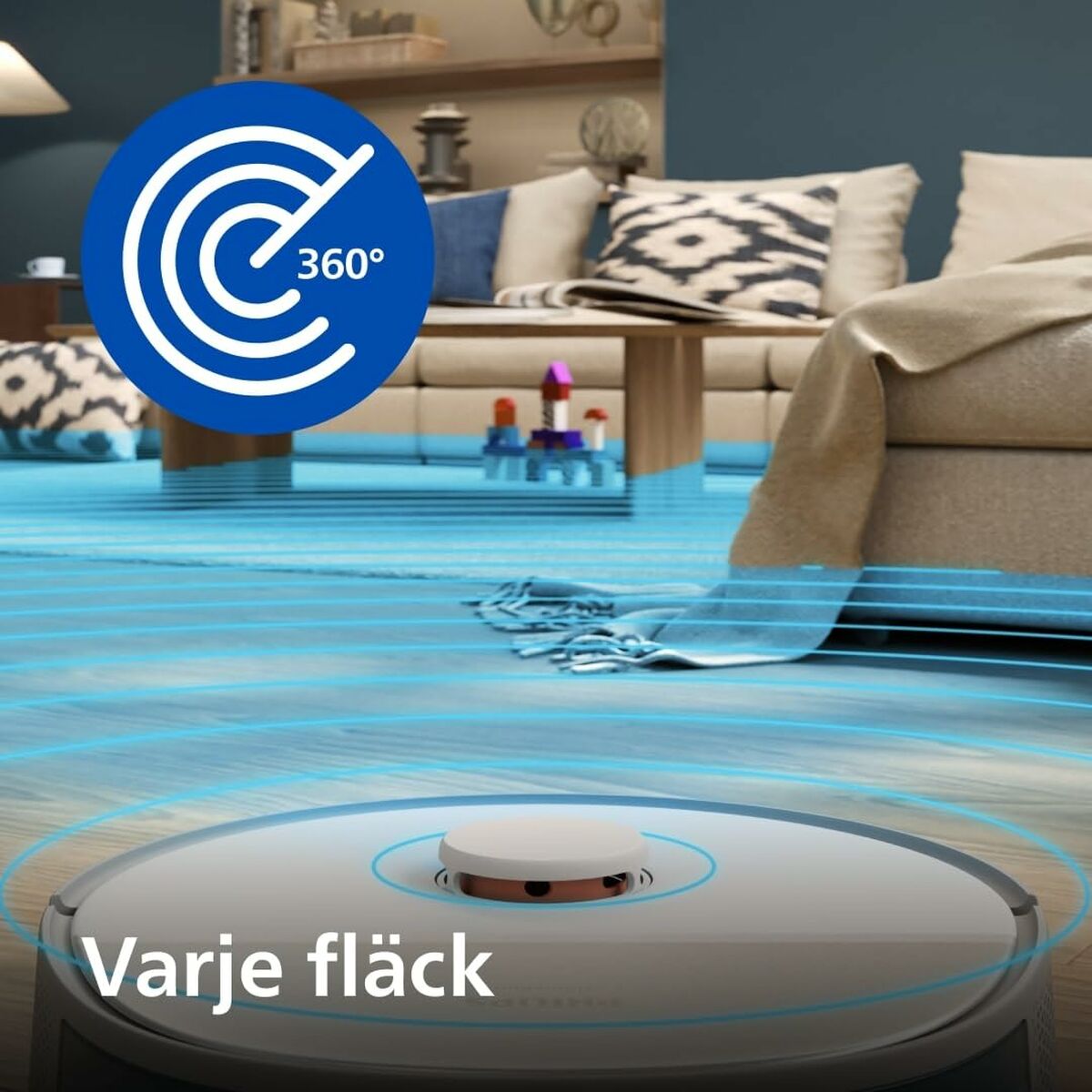 Philips, Робот прахосмукачка, 4800 mAh, Бежов-