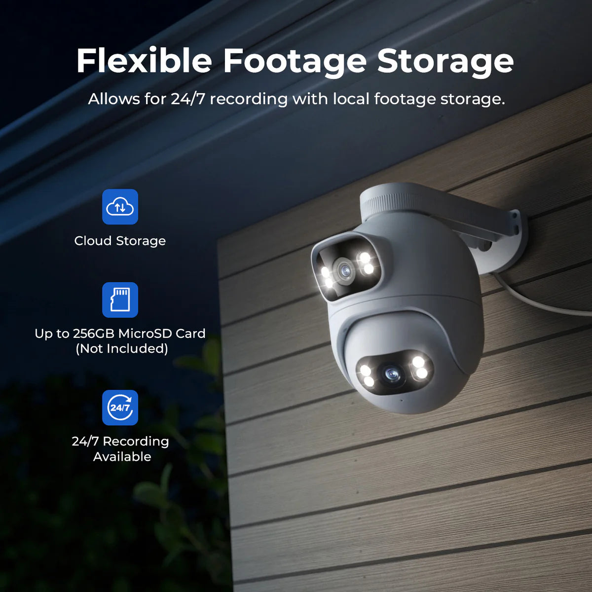 Снимка: IMILAB, Външна Wi-Fi Видеокамера, EC6 Dual, Бяла-4