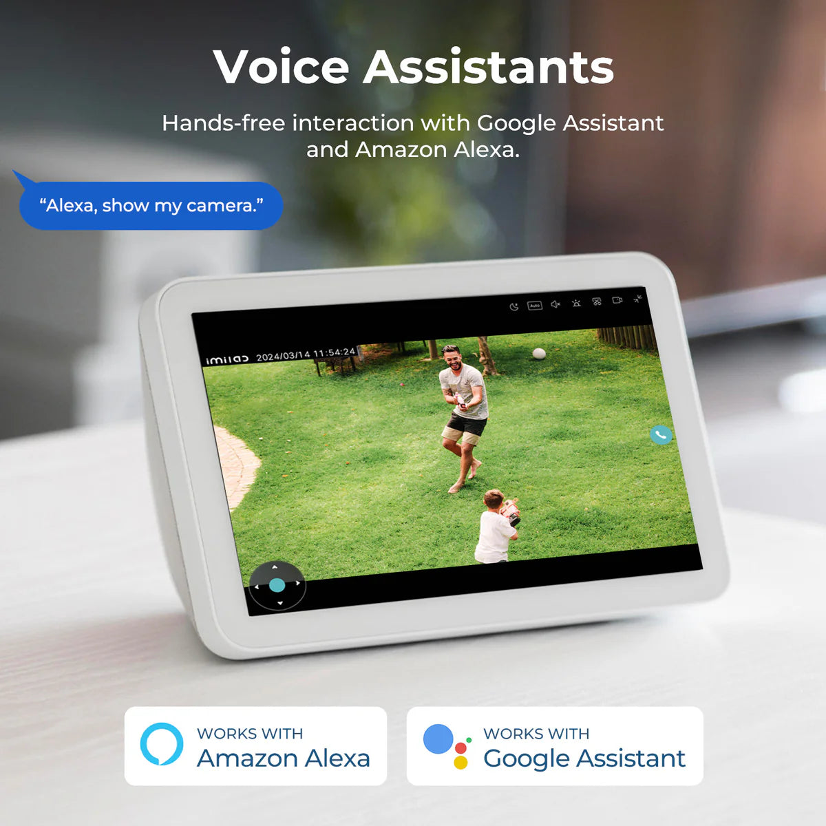 Снимка: IMILAB, Външна Wi-Fi Видеокамера, EC6 Dual, Бяла-5