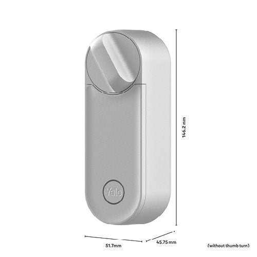 Смарт ключалка Yale Linus® L2 Bluetooth & Wi-Fi – сребриста, модел 05/103210MB, безключов достъп