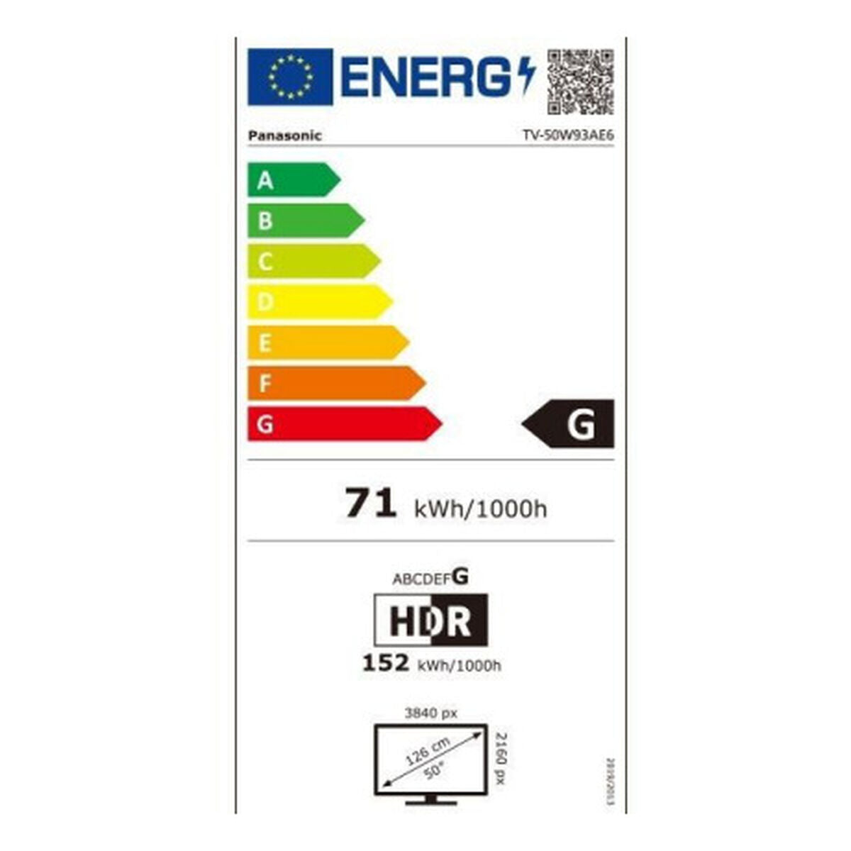 Panasonic, Смарт телевизор 50″ Wi-Fi TV50W93AE6 4K Ultra HD LED HDR, сребрист