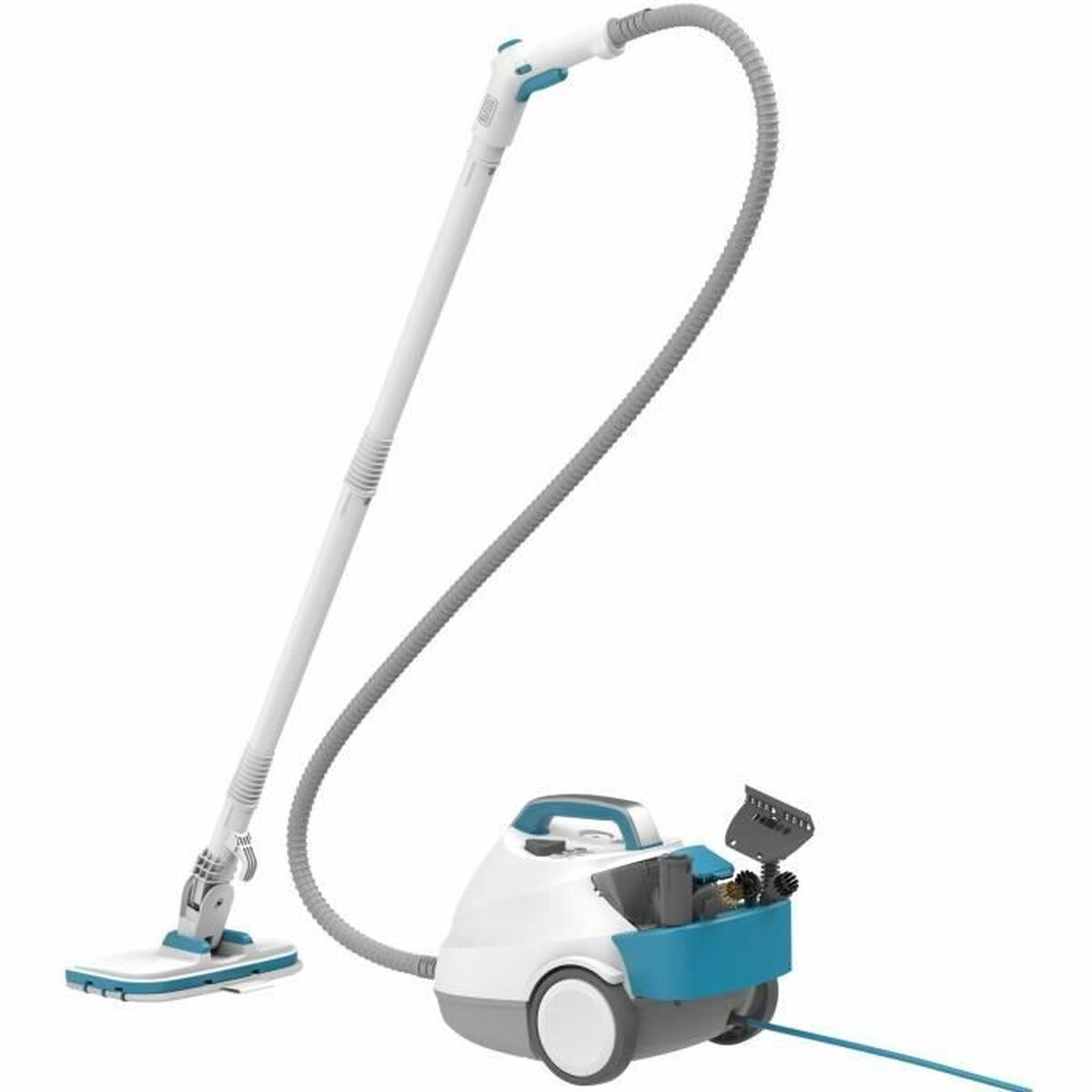 Снимка на Black & Decker, Моп с пара 2300 W, Бял-1