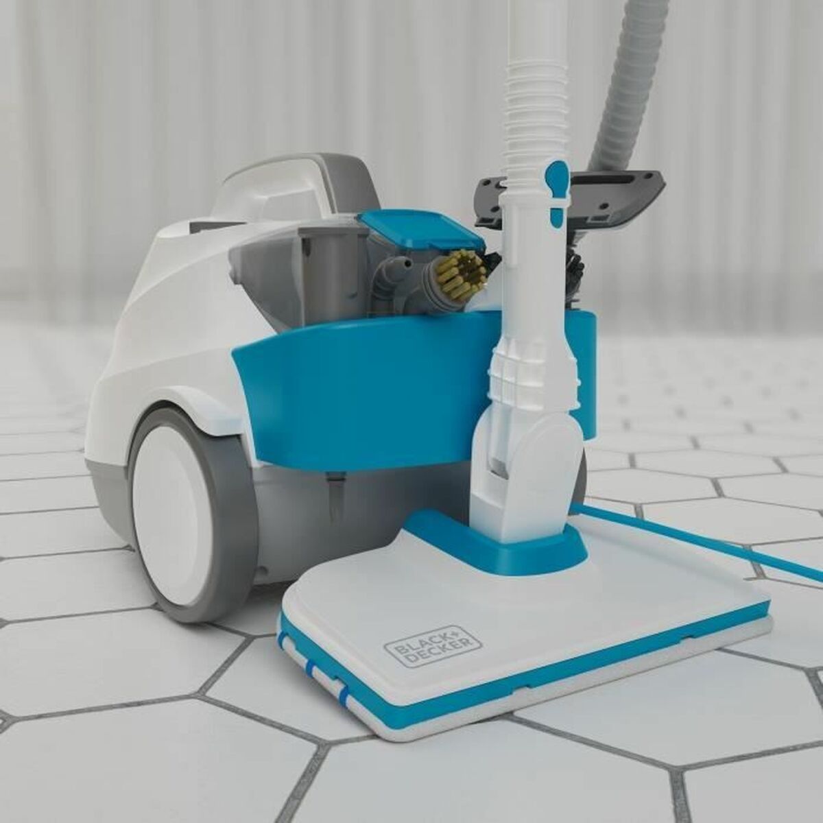 Снимка на Black & Decker, Моп с пара 2300 W, Бял-5