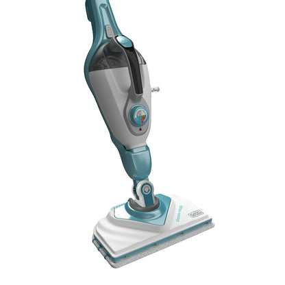 Снимка на Black & Decker, Уред за почистване с пара Steam-Mop 1600 W 500 ml, Бял/Син-5