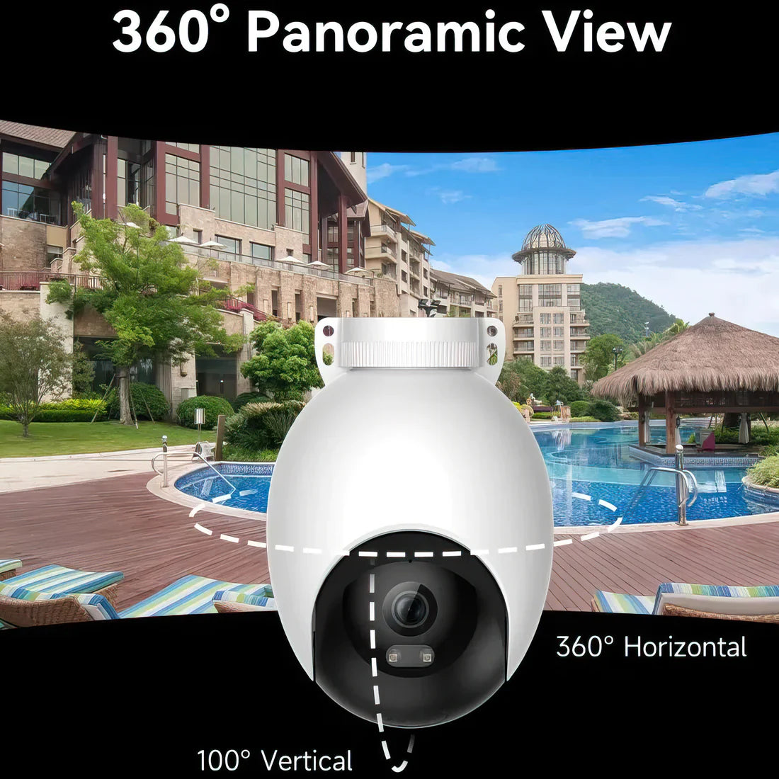 Снимка: IMILAB, Външна Wi-Fi Видеокамера, EC6, Бяла-6