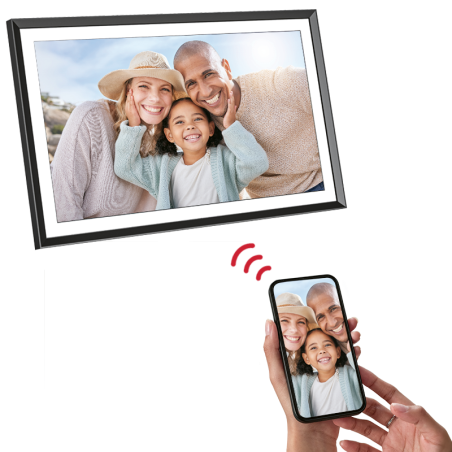 Agfa, Електронна рамка за снимки APF1560WIFI 15.6" Wi-Fi, Full HD, 32GB, черна