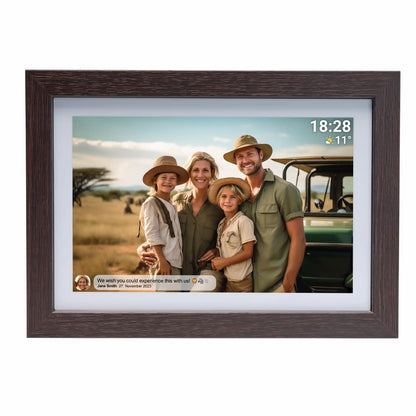 Denver, Електронна рамка за снимки PFF-1042DWMK2 10.1" Wi-Fi, 16GB, тъмен дъб