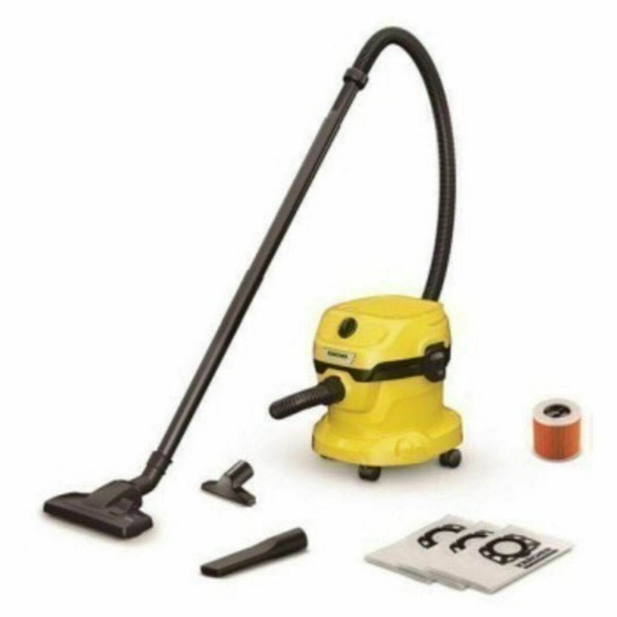 Снимка на Kärcher, Прахосмукачка с торбичка WD2 HOME 12 L 1000 W, Жълт