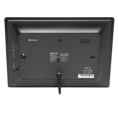 Гръб на Denver, Електронна рамка за снимки PFF-1015B 10.1" Wi-Fi, IPS, 16GB, черна
