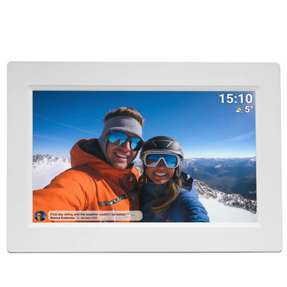 Denver, Електронна рамка за снимки PFF-1015W 10.1" Wi-Fi, IPS, 16GB, бяла