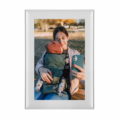 Denver, Електронна рамка за снимки PFF-1080W 10.1" Wi-Fi, IPS, стъклен екран, 16GB, бяла
