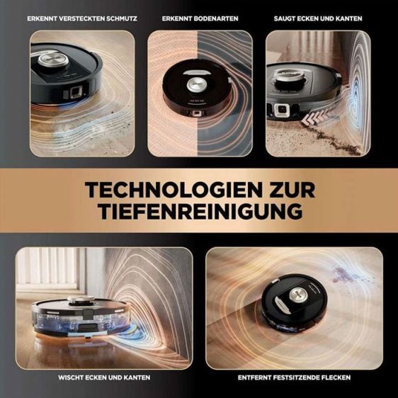 Снимка: Shark, Робот прахосмукачка и моп, PowerDetect NeverTouch Pro 2-in-1 RV2800ZEEU, Черен-7