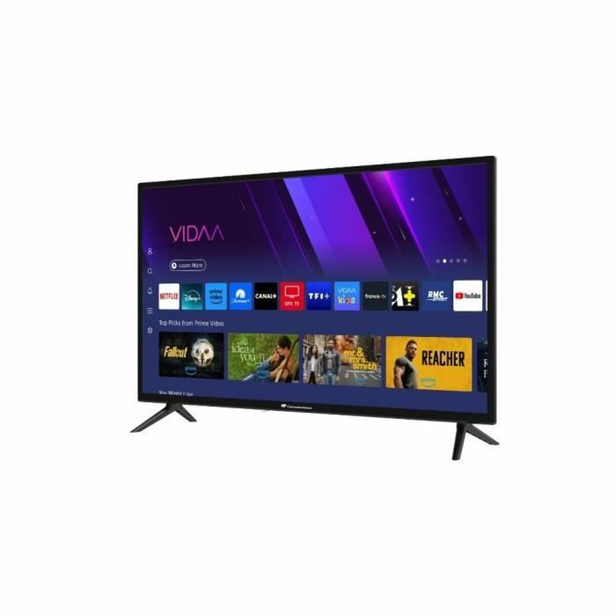 Continental Edison, Смарт телевизор 32" Wi-Fi HD QLED HDR CELED32SVHD25B6, черен