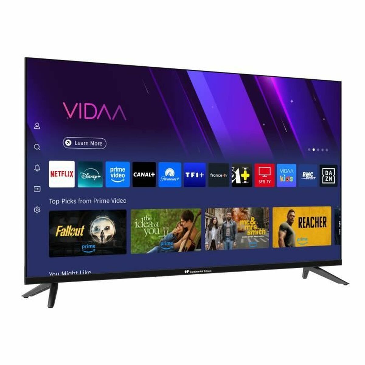 Continental Edison, Смарт телевизор 40" Full HD LED HDR10 FullArray CELED40SVFHD25B6, черен